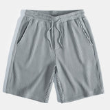 Ensemble — polo gaufré à manches courtes & short gaufré en maille à cordon