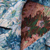 Ensemble — chemise cubaine jacquard à fleurs peintes & short