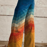 Agnès — Pantalon Motif Naturel