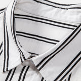Ensemble Capucine — chemise en lin rayé & pantalon en lin à jambe droite