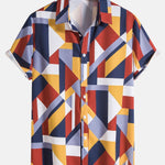 Ensemble Améline — chemise à imprimé géométrique & short de bain
