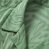 Ensemble Améline — chemise cubaine texturée jacquard & pantalon en lin à jambe droite