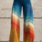 Agnès — Pantalon Motif Naturel