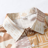 Ensemble — chemise patchwork à imprimé géométrique tribal & short de bain