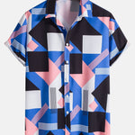 Ensemble Capucine — chemise à imprimé rayé color block & short de bain