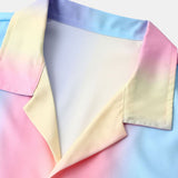 Ensemble — chemise cubaine à imprimé dégradé & short de bain