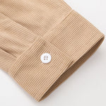 Ensemble — chemise patchwork à carreaux en velours côtelé & pantalon de jogging en velours côtelé