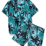 Ensemble — chemise à imprimé tropical & short de bain à imprimé tropical