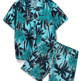 Ensemble — chemise à imprimé tropical & short de bain à imprimé tropical