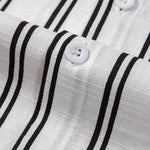 Améline — Chemise boutonnée en lin rayé