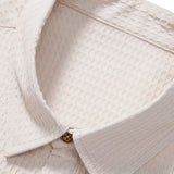 Ensemble — polo gaufré à col et poche & short gaufré