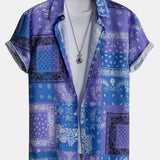 Ensemble — chemise à imprimé bandana paisley & short de bain