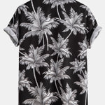 Ensemble Améline — chemise à imprimé palmiers & short de bain rayé