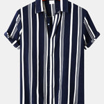 Ensemble Clotilde — chemise à imprimé rayé & short de bain