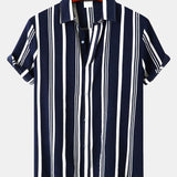 Ensemble Clotilde — chemise à imprimé rayé & short de bain