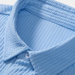 Ensemble — chemise côtelée coupe ajustée & pantalon à jambe droite et taille élastique
