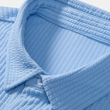 Ensemble — chemise côtelée coupe ajustée & pantalon à jambe droite et taille élastique