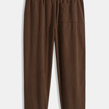 Ensemble Améline — chemise patchwork en velours côtelé & pantalon en velours côtelé à jambe droite