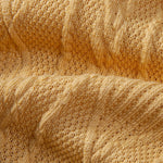Ensemble — chemise cubaine texturée en maille géométrique & short de bain mi-long à cordon