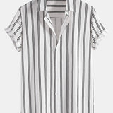 Ensemble Capucine — chemise en lin rayé & pantalon en lin à jambe droite