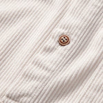 Ensemble — chemise en velours côtelé à col polo et manches longues & short