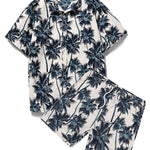 Ensemble Améline — chemise à imprimé palmiers & short de bain