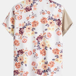Ensemble Améline — chemise patchwork à imprimé floral & short de bain