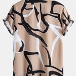 Ensemble Capucine — chemise à imprimé abstrait & short de bain