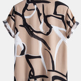 Ensemble Capucine — chemise à imprimé abstrait & short de bain
