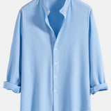 Ensemble Capucine — chemise côtelée à col officier et manches longues coupe ajustée & pantalon côtelé
