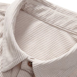 Ensemble — chemise en velours côtelé à col polo et manches longues & short