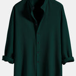 Ensemble Améline — chemise côtelée à col officier et manches longues coupe ajustée & pantalon côtelé