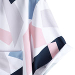 Ensemble — chemise à imprimé géométrique et poche & short de bain court