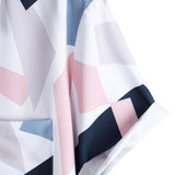 Ensemble — chemise à imprimé géométrique et poche & short de bain court