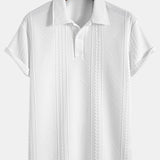 Ensemble — polo jacquard géométrique & short