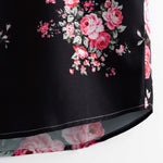 Ensemble — chemise à imprimé roses bicolore & short de bain