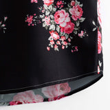 Ensemble — chemise à imprimé roses bicolore & short de bain