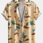 Ensemble Capucine — chemise à imprimé flamants roses & short de bain