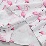 Ensemble Améline — chemise à imprimé flamants roses & short de bain