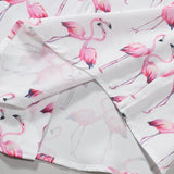 Ensemble Améline — chemise à imprimé flamants roses & short de bain