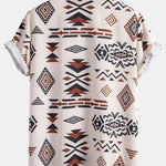 Ensemble — chemise à imprimé géométrique aztèque & short de bain