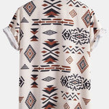 Ensemble — chemise à imprimé géométrique aztèque & short de bain