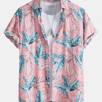 Ensemble — chemise en viscose à imprimé tropical & short de bain court
