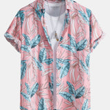 Ensemble — chemise en viscose à imprimé tropical & short de bain court