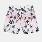 Ensemble — chemise en lin et coton à imprimé palmiers & short de bain