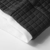 Ensemble — sweat gaufré 2 en 1 à col rond & pantalon de jogging gaufré à cordon