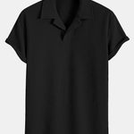 Ensemble — polo côtelé à col cubain & pantalon côtelé à jambe droite