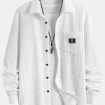 Ensemble — chemise gaufrée & pantalon de jogging