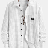 Ensemble — chemise gaufrée & pantalon de jogging