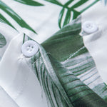 Ensemble Capucine — chemise à imprimé feuilles & short de bain